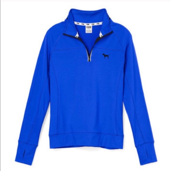 royal blue half zip